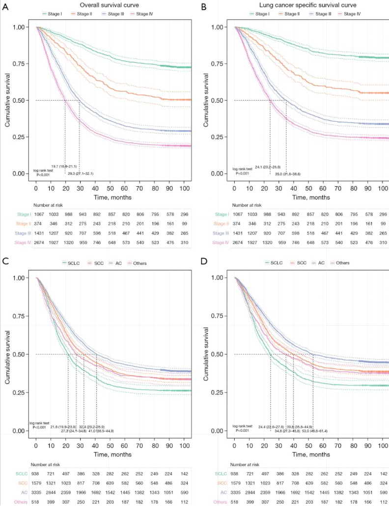 Survival Rates of Lung Cancer Patients